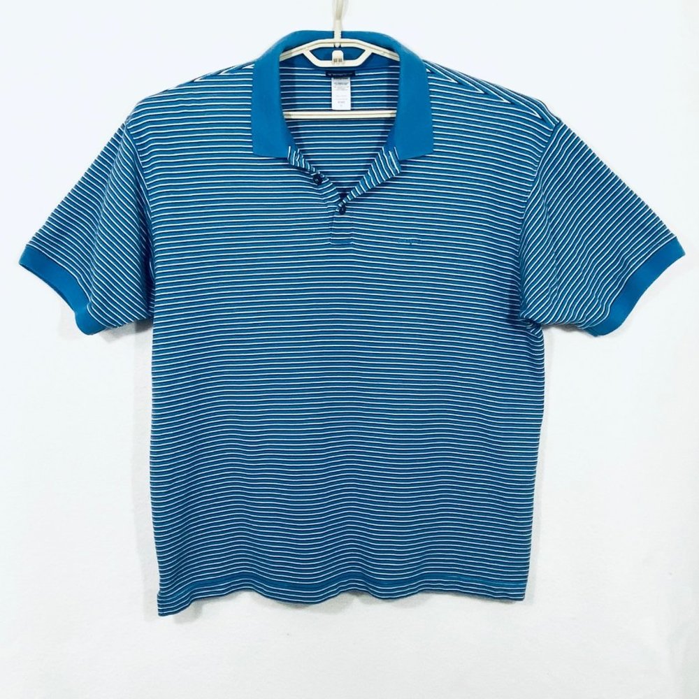 Patagonia Organic Cotton Striped Polo - XL